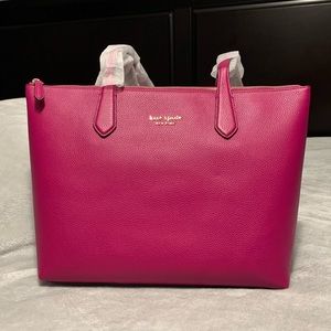 NWT Kate Spade Large Bradley Tote in Anemone
